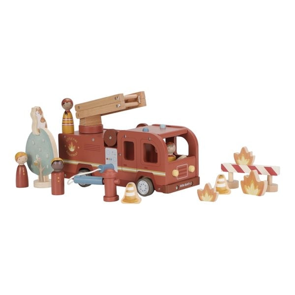Camion dei pompieri grande con personaggi FSC