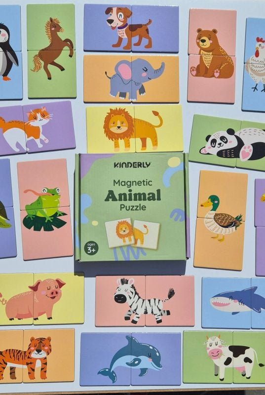 Kinderly Puzzle magnetico animali - set 40 pezzi