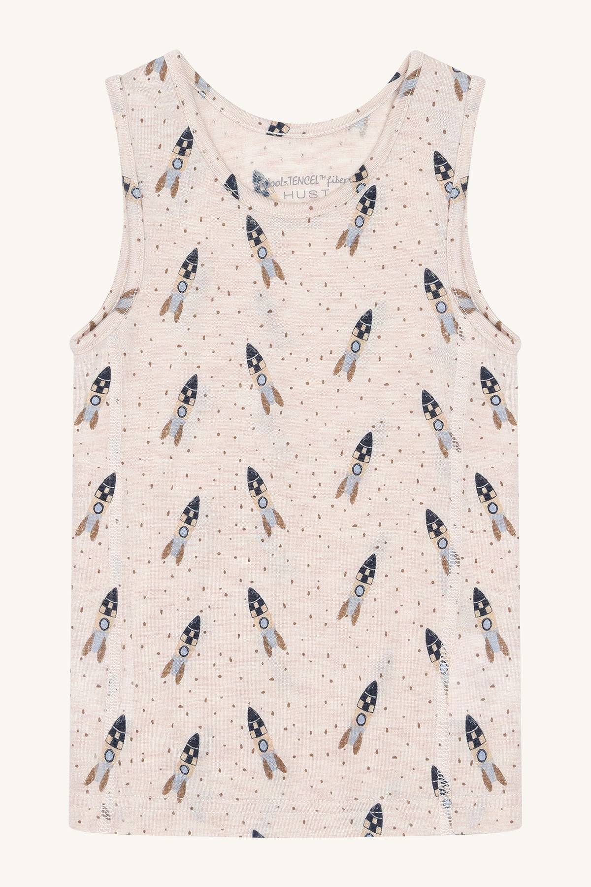 Canottiera in Lana e Tencel