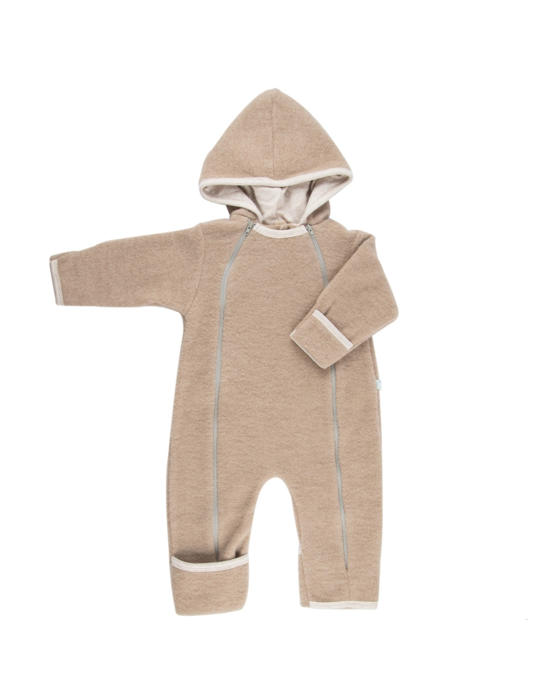 Tutona Bimbi in Pile di Lana Merino Biologica con Doppia Zip