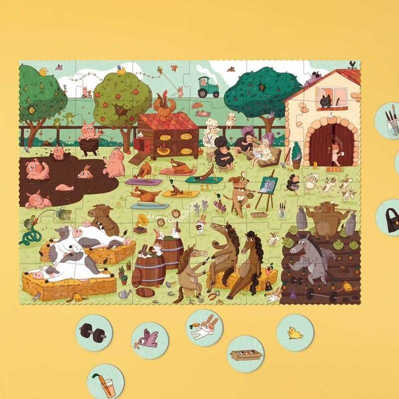 Farmtastic - Puzzle Look and Find 36 pz