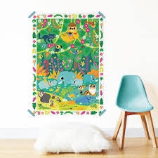 My Creative Poster con adesivi Jungle