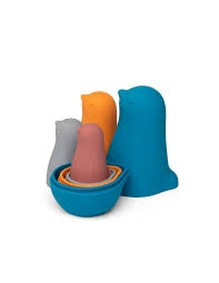 Pinguino Matrioska in Silicone Blu