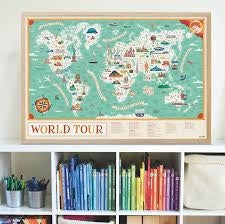 Poster con adesivi World Tour