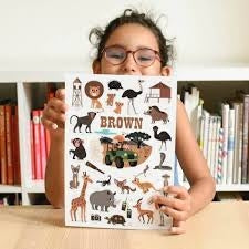 Mini Poster con adesivi Savannah