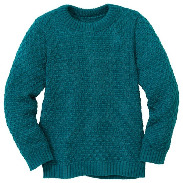 Maglione Aran in Lana Merino Biologica Lavorata