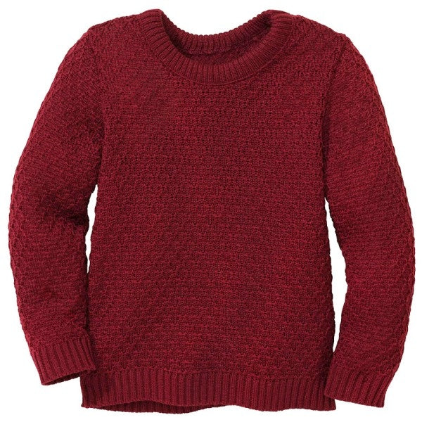 Maglione Aran in Lana Merino Biologica Lavorata
