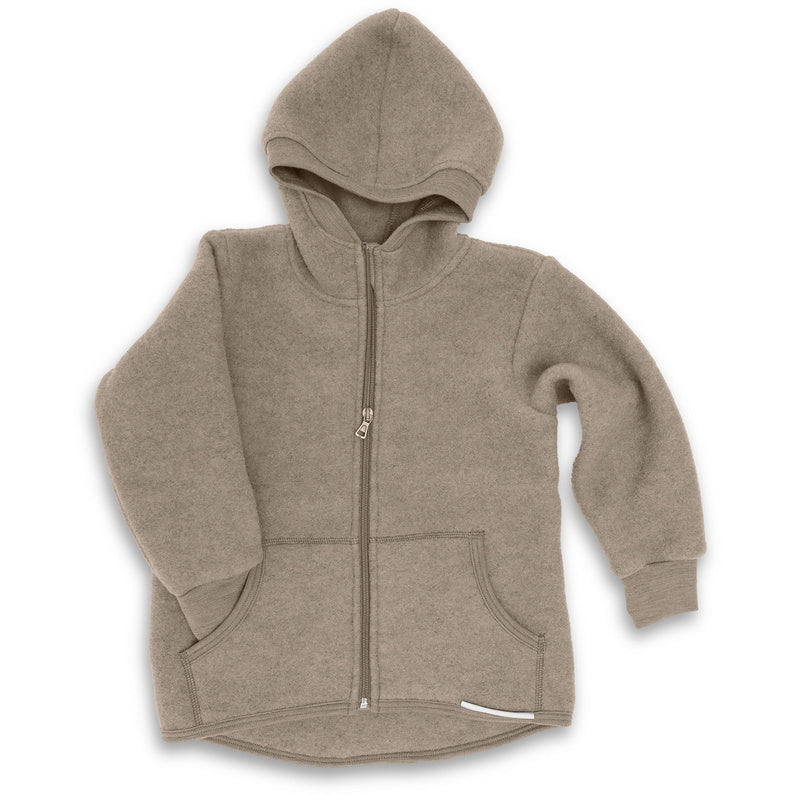 Giacca in Pile di Lana con Zip