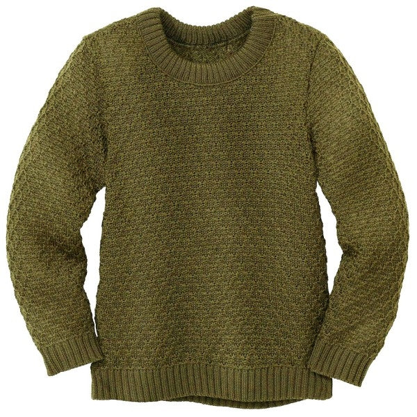 Maglione Aran in Lana Merino Biologica Lavorata