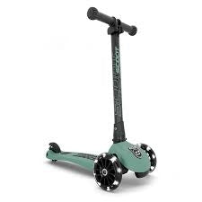 Monopattino 3 Led verde foresta - forest