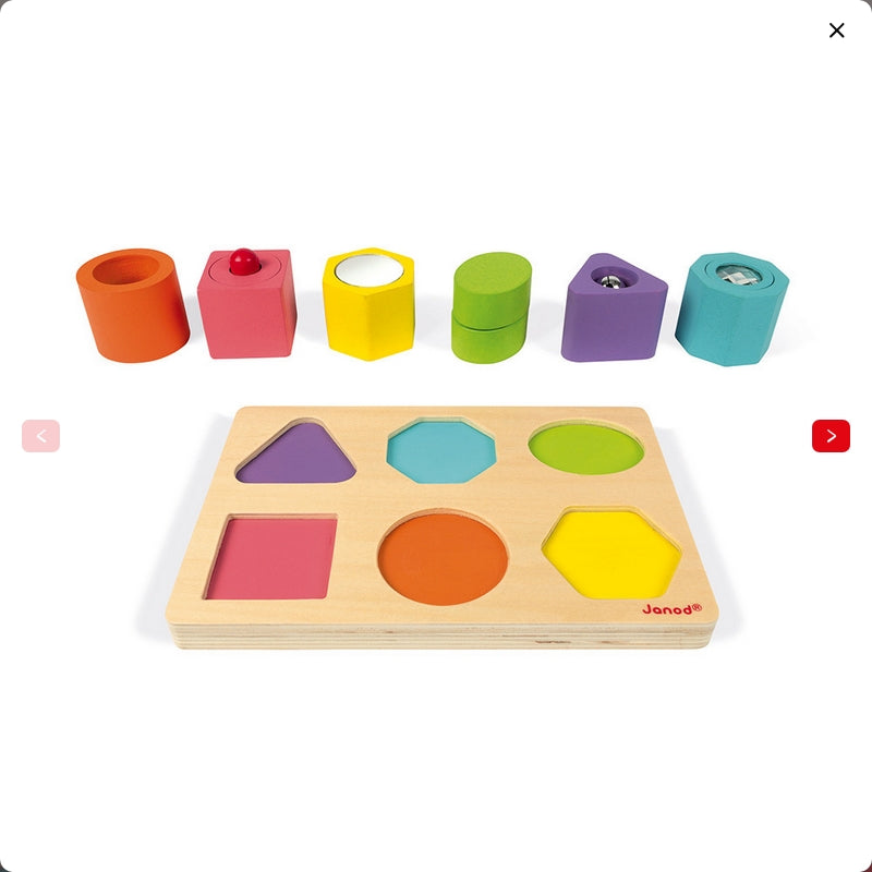 Puzzle Sensoriale 6 Cubi Legno