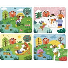 4 Stagioni- 4 puzzle da 6 pezzi