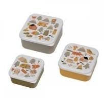 Set 3 Contenitori Porta Merenda