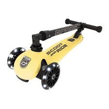 Monopattino 3 Led giallo limone - lemon