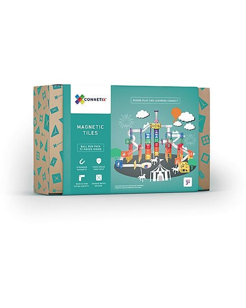 Connetix 92 pezzi Ball Run Expansion - Rainbow