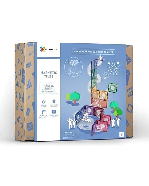 Connetix 80 pezzi Ball Run Pack - Rainbow
