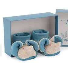 Scarpine Elefante con scatola 0-6m