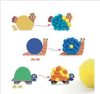 Animali Morbidi, Collage Pom Pom